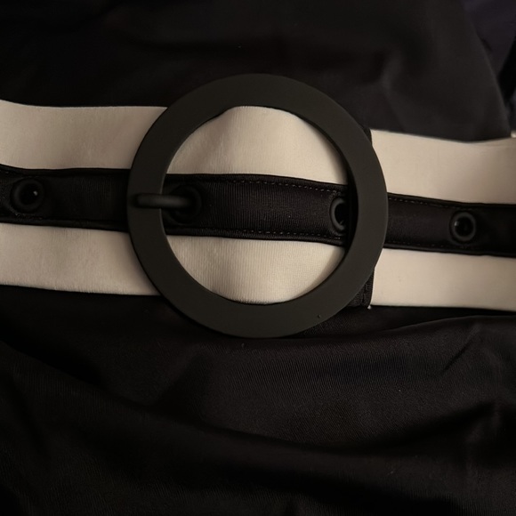 NWT ANTHRO SOLID & STRIPED the Nina belted black size XS - Picture 5 of 16